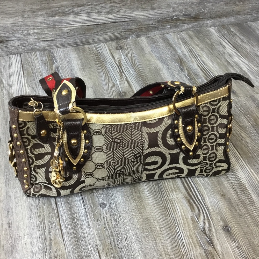 Ecko Red Handbag by Marc Fisher Brown Gold